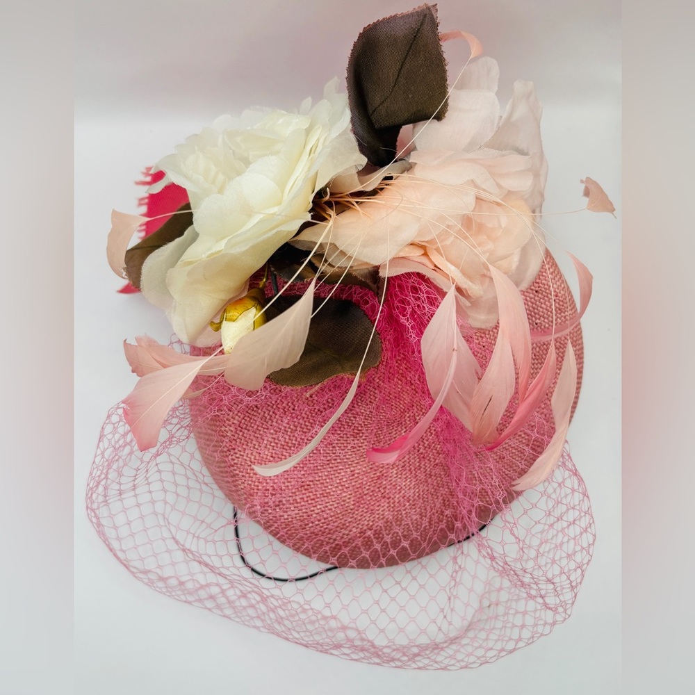 Vintage Ruth Alan Pillbox Hat with Birdcage - Picture 9 of 10